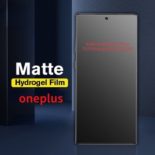 ฟิล์มไฮโดรเจลใส ป้องกันแสงสีฟ้า เนื้อแมตต์ สําหรับ Oneplus 9 8 7 7T 10 Pro 6 6T 5 5T 3 3T 8T 9R