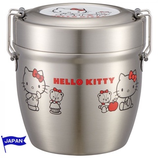 [ส่งตรงจากประเทศญี่ปุ่น] Hello Kitty สแตนเลสสูญญากาศ Lunch Jar 550ml ซานริโอ กลางแจ้ง ค่าย การเดินทาง #Kawaii