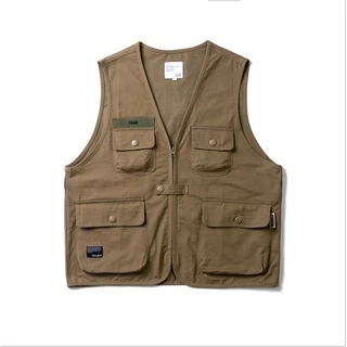 MNO.9 Camping vest 302 เสื้อกั๊กผู้ชาย แคมป์ปิ้ง แขนกุด มีซิปหน้า เดินป่า เที่ยวเขา