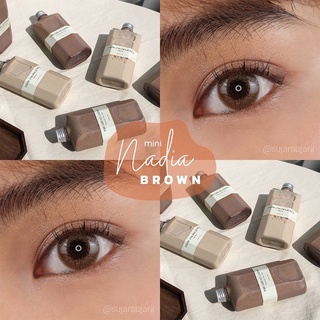 ค่าสายตา -5.50 ถึง -10.00 Kitty Kawaii Mini Nadia(Gray,Brown)