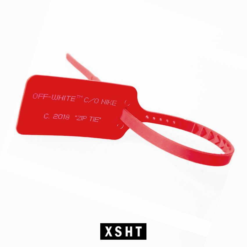 การดูแลรองเท้าผู้ชาย [พร้อมส่ง ส่งEMSฟรี] OFF-WHITE Zip Tie Tag (ซื้อ 2 แถม 1 ฟรี)