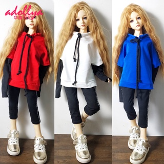 Adollya bjd เสื้อผ้าตุ๊กตา แขนยาว เสื้อผ้านุ่ม สําหรับตุ๊กตา แขนยาว เสื้อผ้าลําลอง เหมาะสําหรับตุ๊กตา 1/3 1/4 1/6