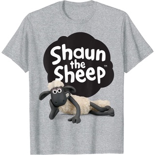 เสื้อยืดผ้าฝ้ายพรีเมี่ยม เสื้อยืด พิมพ์ลายโลโก้ Shaun the Sheep: Alt