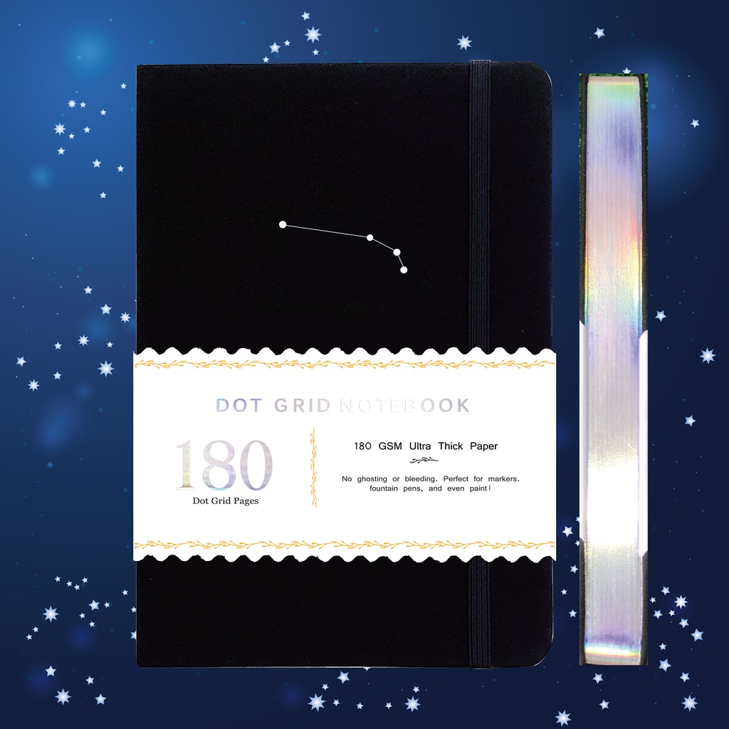 X12 Zodiac Collection A5 Dot Grid Notebook BUKE Bullet DOTTED JOURNAL