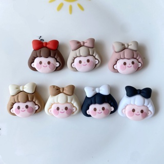 10 ชิ้น / เซต สาวน่ารัก หัวเรซิ่น อุปกรณ์เสริม DIY เครื่องประดับโทรศัพท์มือถือ เคสแพทช์ วัสดุรองเท้า หัวเข็มขัด สติกเกอร์ถ้วยน้ํา