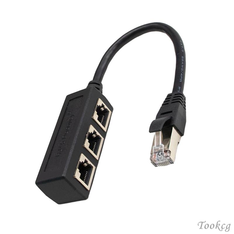 [Tookcg] Rj45 ตัวแยกสายแลนอีเธอร์เน็ต ปลั๊กแอนด์เพลย์ เชื่อมต่ออีเธอร์เน็ตแลน แล็ปท็อป