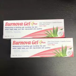 BURNOVA GEL PLUS SNOW ALGAE 70g x2 สีชมพู [หลอดใหญ่] สำหรับผิวที่มีปัญหาริ้วรอย บำรุงผิว