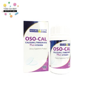 [พร้อมส่ง]OSO Cal Calcium plus vitamin 30 เม็ด กล่องสีม่วง [EXP.08/12/2024]