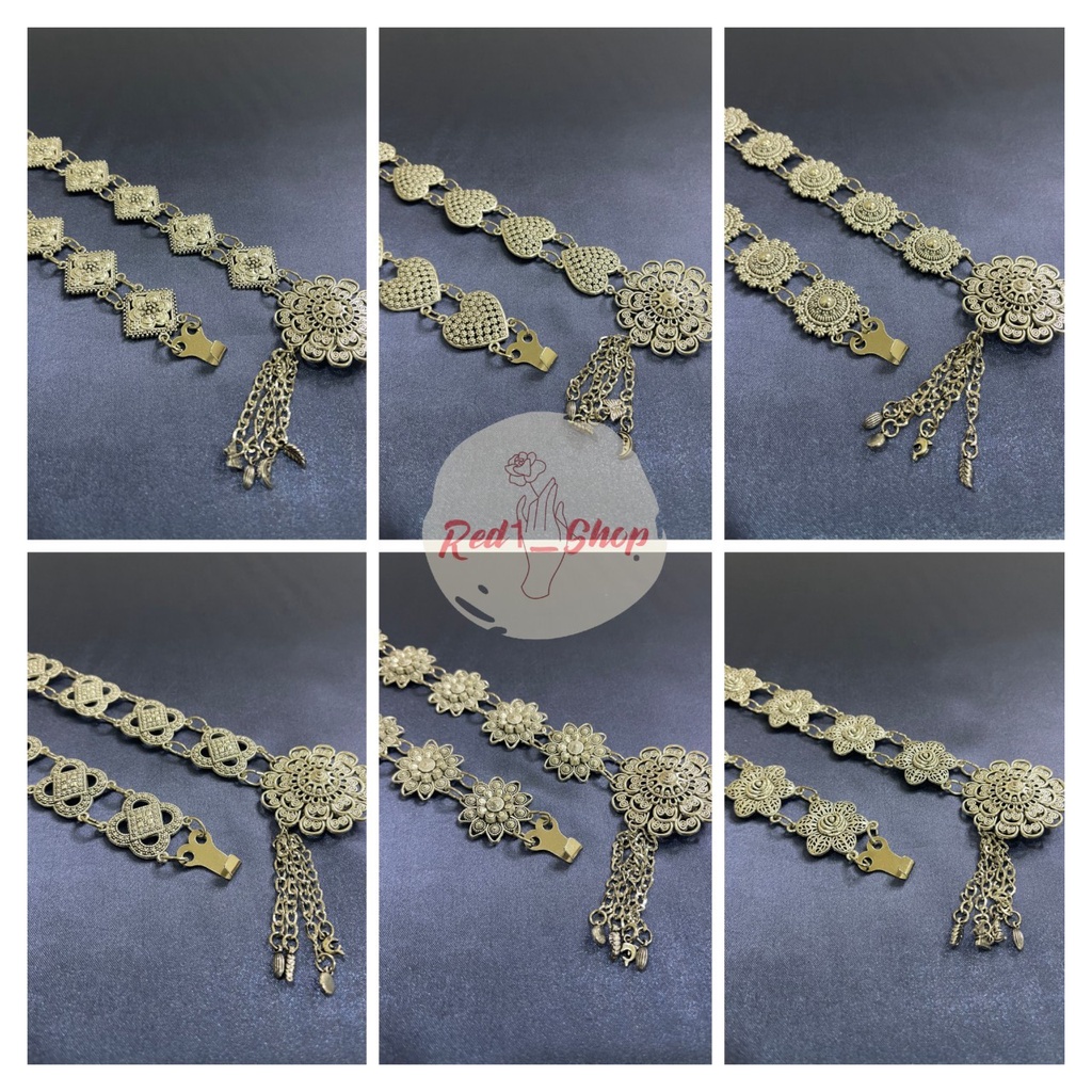 เข็มขัดผ้าถุงไทยประยุกต์ เข็มขัดผ้าซิ่น(สินค้ามีพร้อมส่ง)
