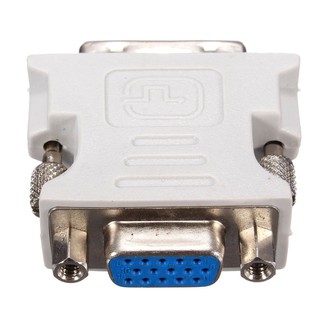 DVI-D 24 + 1 Male to VGA Female Adapter (White).