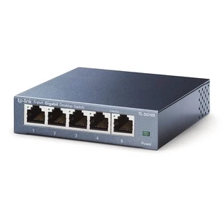 SWITCH HUB (สวิตซ์ฮับ) TP-LINK (TL-SG105 / TL-SG108) 5 PORTS GIGABIT PORT IN METAL CASING 10/100/1000Mbps