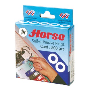 ตาไก่สติกเกอร์ (กล่อง500ดวง) ตราม้า/Eyelet sticker (Box of 500) Horse seal