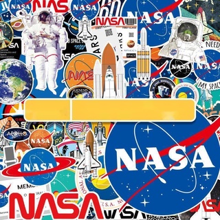 67 สติ๊กเกอร์แผ่นใหญ่ NASA American Airlines Astronaut Aircraft Trunk Sticker แล็ปท็อปหมวกกันน็อคสติ๊กเกอร์กันน้ำ