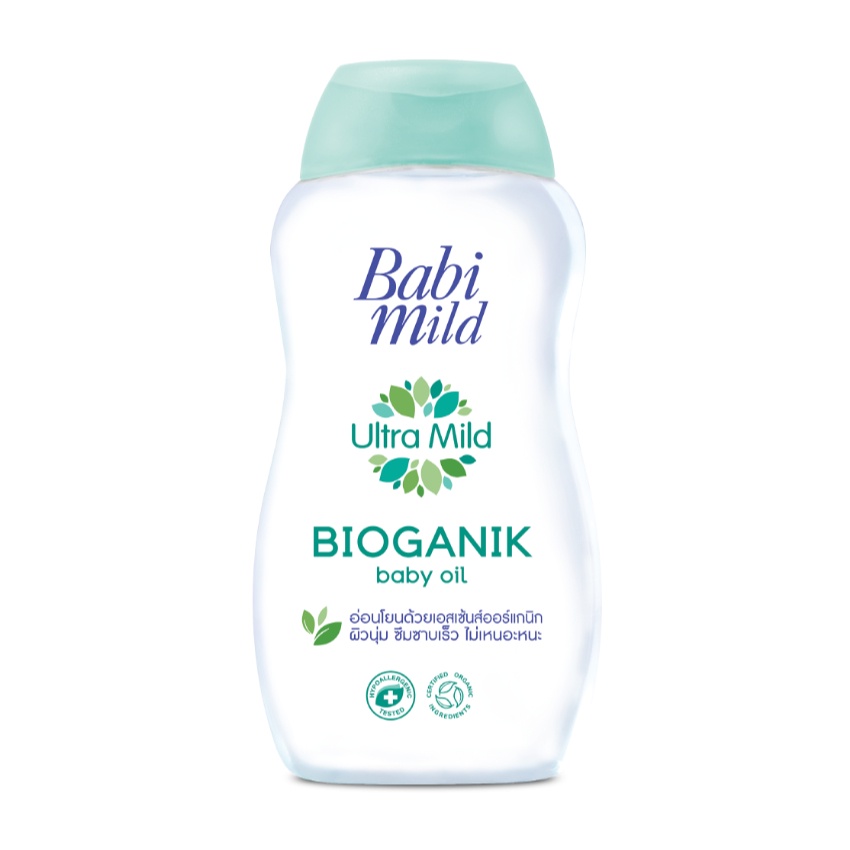 เบบี้มายด์ ผลิตภัณฑ์ออยล์บำรุงผิว อัลตร้ามายด์ ไบโอแกนิก 100 มล. BABI MILD OIL ULTRA MILD BIOGANIK 100 ML