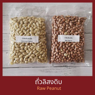 ถั่วลิสงดิบ แบบมีเยื่อ แบบลอกเยื่อ Raw Peanuts, Blanched Peanuts