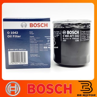 กรองน้ำมันเครื่อง Bosch TOYOTA VIGO, REVO, FORTUNER , COMMUTER #1042