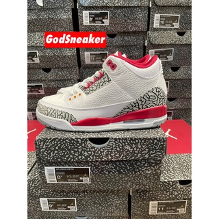 [ พร้อมส่ง ] Air Jordan 3 Retro " Caidinal "  Size 40 - 45 [ H12 ]