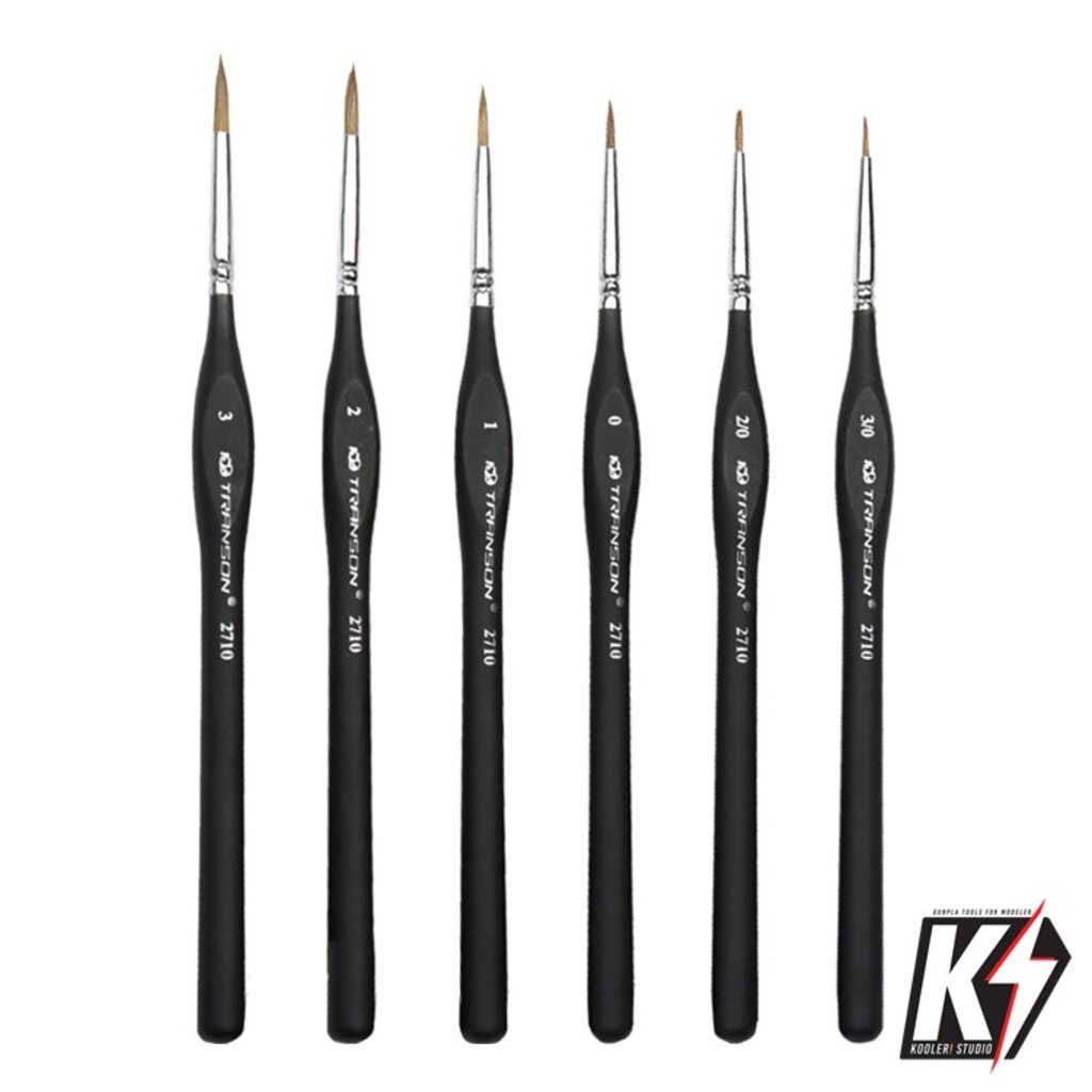 Round Paint Brush Set