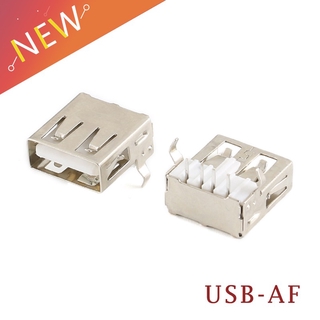 อุปกรณ์เชื่อมต่อพอร์ต Female Solder Jacks Connector Pcb Usb - A Type Inventor. Th 10 ชิ้น