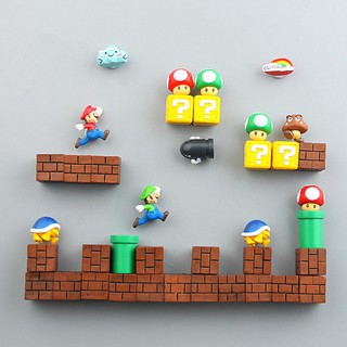 แม่เหล็กติดตู้เย็นรูป Super Mario 3D