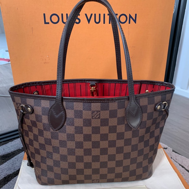 Lv neverfull pm damier canvas