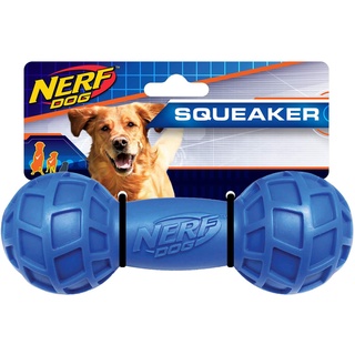 Nerf Dog Micro Squeak Exo Barbell ของเล่นหมา บาร์เบล ขนาด 7" บีบกัดมีเสียง