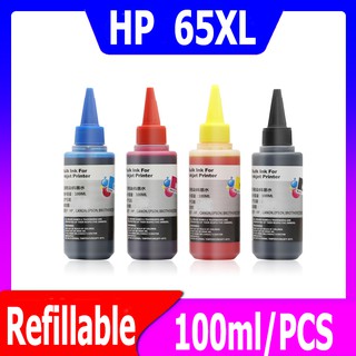 HP 65 หมึก HP65 ดำ HP65XL หมึกรีฟิลใช้ได้กับ HP  5010 5020 5030 5032 5034 5052 5055 2622 2624 2652 2655 2600 2620 3720