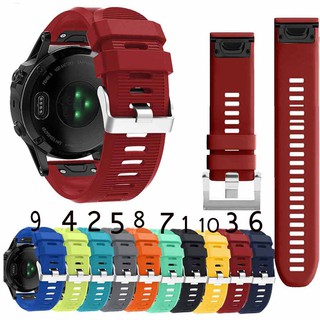 นาฬิกาข้อมือซิลิโคนสําหรับ Garmin Fenix 5X / 6X / 6xpro Garmin Fenix 3 Hr / Fenix 3 / Quatix 3 26 มม .