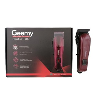 Geemy professional hair clipper ปัตตาเลียนตัดแต่งทรงผมไร้สาย รุุ่น GM-6167