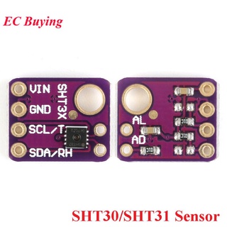 Sht30 SHT31 SHT35 SHT4 0SHT41 SHT45 โมดูลไมโครคอนโทรลเลอร์ เซนเซอร์อุณหภูมิ และความชื้น IIC I2C GY-SHT30-D GY-SHT31-D