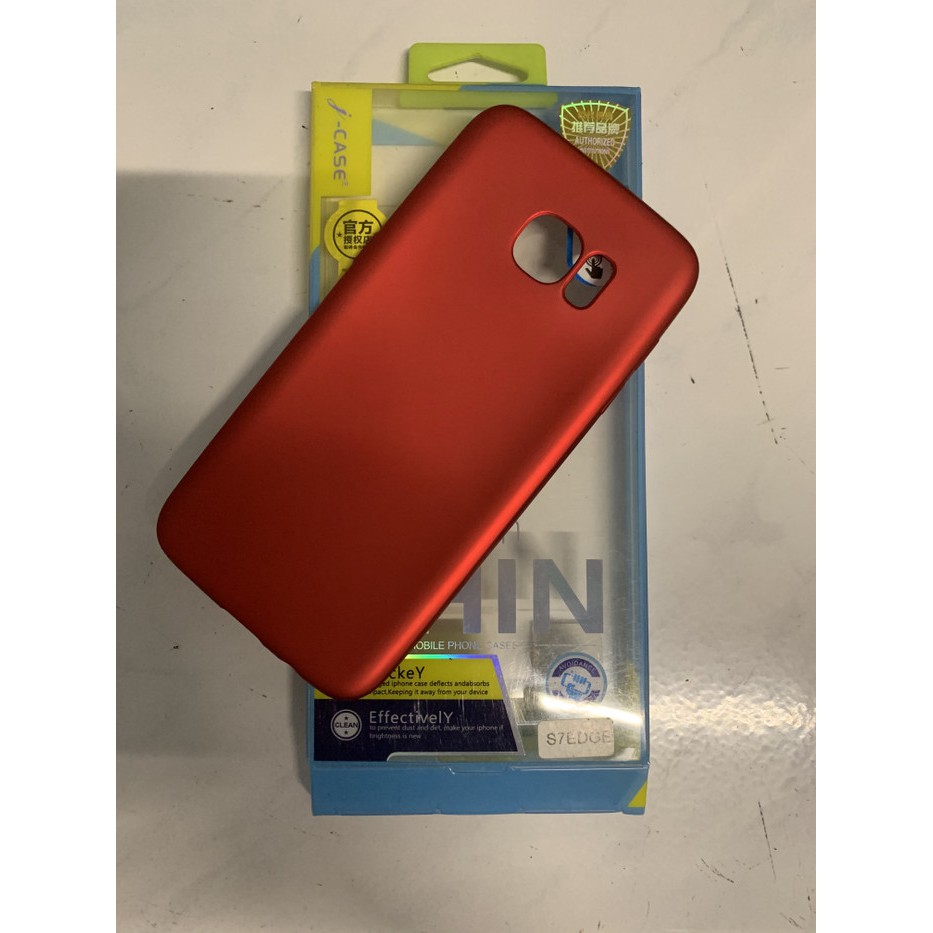 Soft Jelly Metal J-Case Thin TPU 0.5 มม. สําหรับ Samsung Galaxy S7 Edge