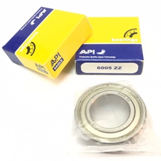 API Bearing 6005 ZZ ตลับลูกปืน เม็ดกลมร่องลึก คุณภาพเยี่ยม มาตรฐาน DGBB