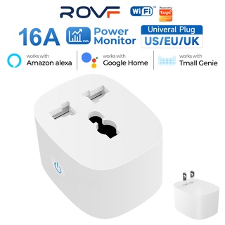 ROVF WiFi Smart Plug US/Universal Energy Monitor ปลั๊กไฟ ออนไล์ วัดการใช้พลังงาน //พร้อมส่ง สต๊อกจริง