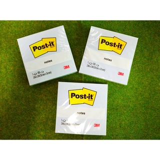 *สินค้าพร้อม*กระดาษโน๊ต 3 IN * 3 IN โพสต์อิท Post it กาวในตัว สีฟ้าพาสเทล ขนาด 76*76 มม. 100 แผ่น/1 แพ็ค