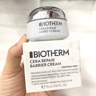 ส่งฟรี Biotherm Cera Repair Barrier Cream 15ml  ครีมทาหน้า SEP01