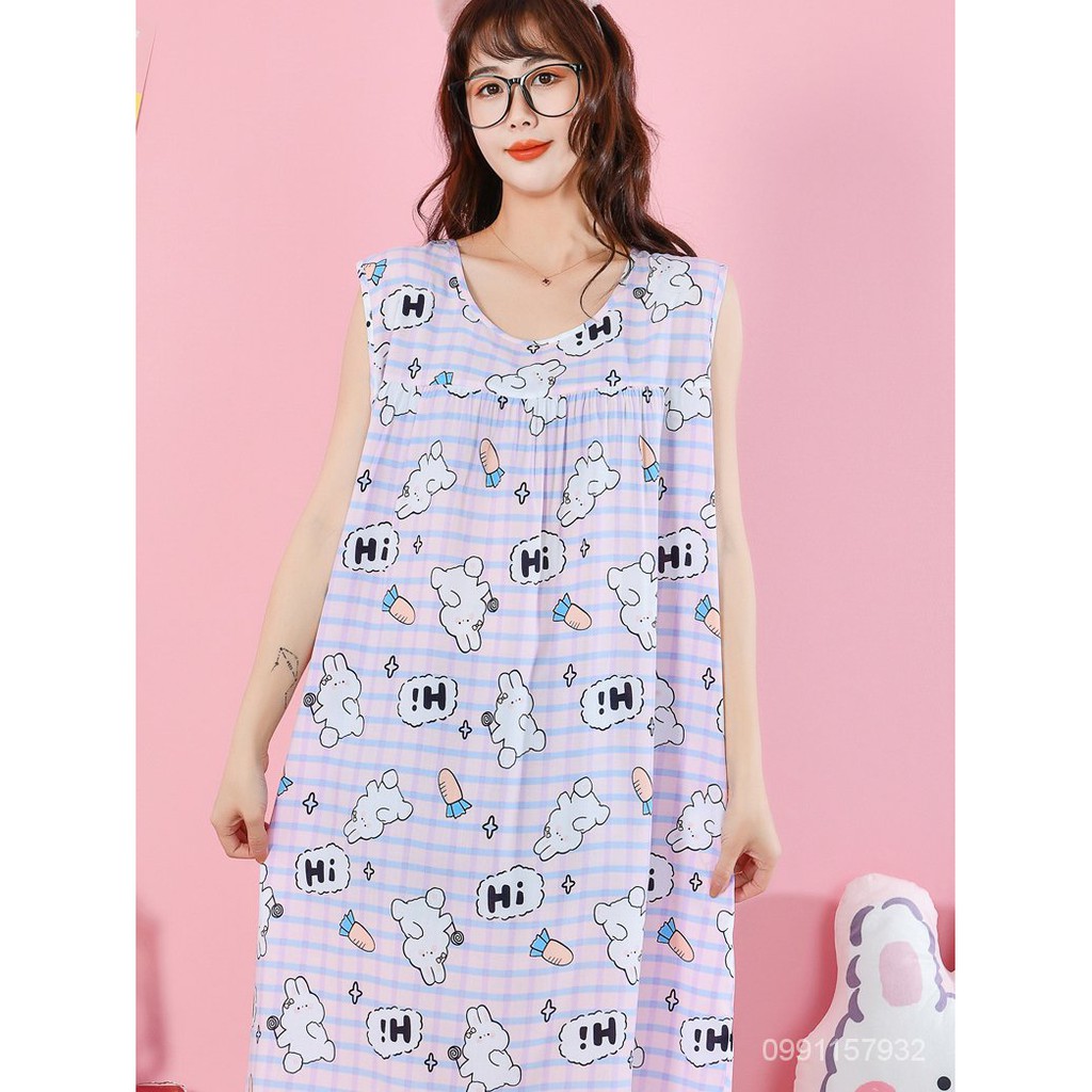 i6jj Yi Dai nightdressชุดนอนผ้าไหมผ้าฝ้ายฤดูร้อนของผู้หญิงสไตล์เจ้าหญิง ...