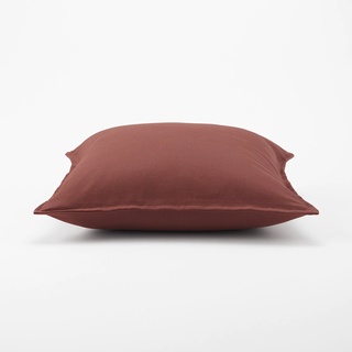 MUJI (มูจิ) หมอนอิงพร้อมปลอกหมอน สีแดงอิฐ 43×43cm (Cushion with cover)