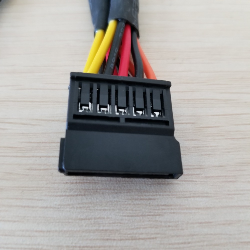 6Pin to Splitter 15Pin SATA สายไฟสําหรับ DELL Vostro 3650 3653 3655 คอมพิวเตอร์เดสก์ท็อป HDD SSD สายขยาย 50c
