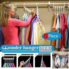 Djai Shop ราวแขวน จัดระเบียบ เพิ่มพื้นที่ 5 เท่า (Magic Wonder Hanger Closet Clothes Organizer Space Saver 5X)