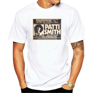 เสื้อยืด ผ้าฝ้าย 100% พิมพ์ลายโปสเตอร์ Patti Smith Gig 3D พลัสไซซ์ สําหรับผู้ชายS-5XL