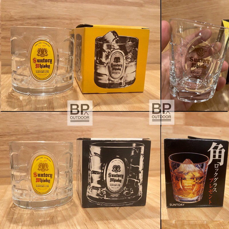 แก้วญี่ปุ่น🇯🇵 งานกล่อง Suntory whisky rock glass