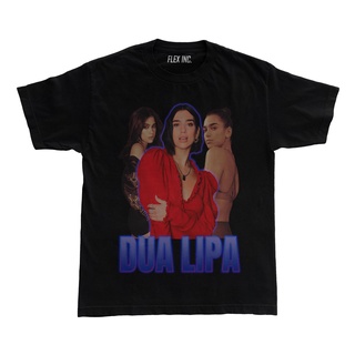 เสื้อยืด แบบหนา พิมพ์ลายนักร้อง Kaos Dua Lipa Electricity สําหรับผู้ชาย