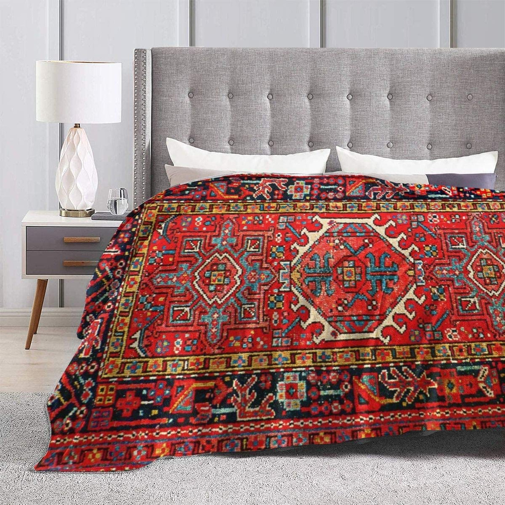 Anti-pilling Fleece Blanket Iran Persian Carpet Oriental Glam Iranian ...