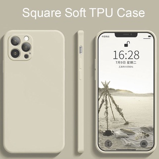 เคสซิลิโคนขอบเหลี่ยมสำหรับ Vivo V21 5G V20 Se Y73 V23e V19 Neo Y11