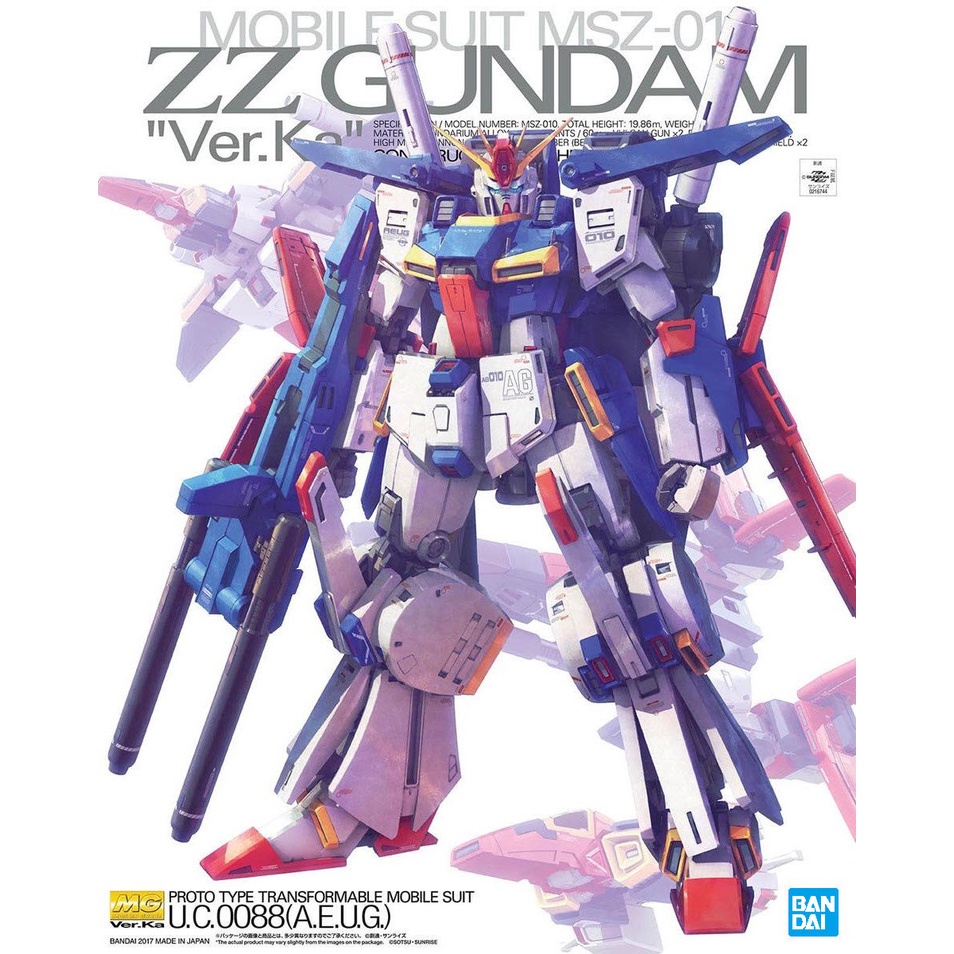 (พร้อมส่ง) MG 1/100 MSZ-010 ZZ Gundam Ver. Ka