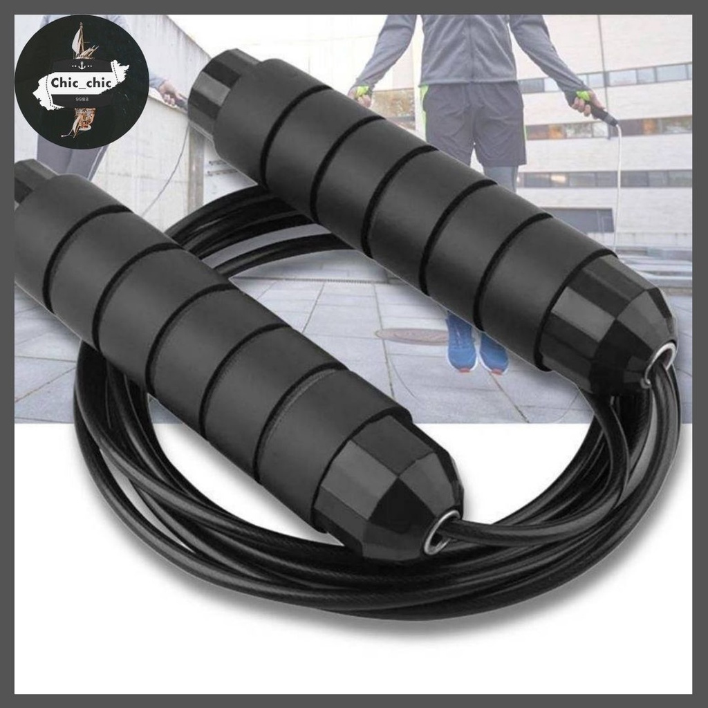 💪🏻JUMPING ROPE💪🏻เชือกกระโดด ด้ามจับนุ่ม ปรับระดับได้ #C-0015