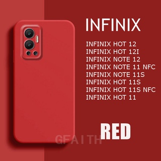 ใหม่ เคสโทรศัพท์มือถือ ซิลิโคนนิ่ม TPU สีพื้น แฟชั่นเรียบง่าย สําหรับ Infinix Hot 12 Play 12i 11S NFC 11 NOTE 12 G96 G88 11 NFC NOTE11 PRO INFINIXHOT12