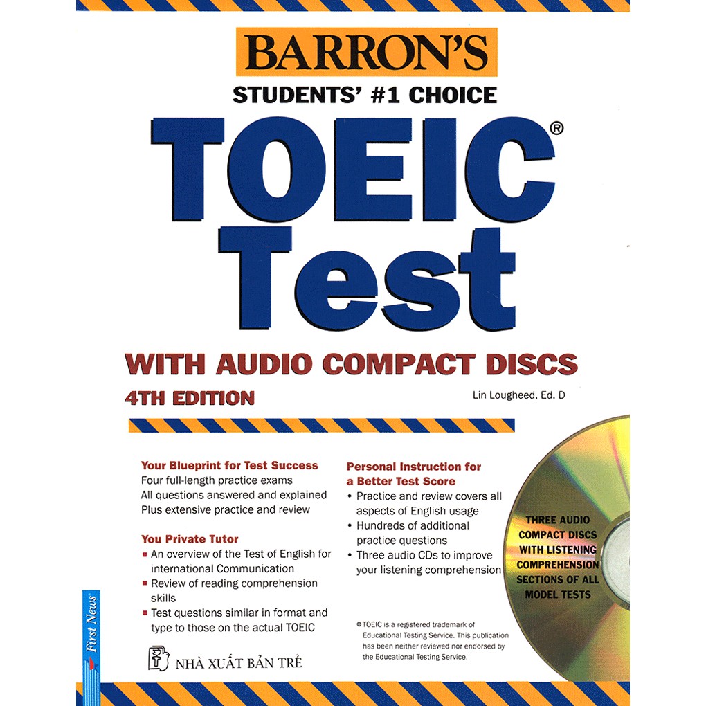 หนังสือทดสอบ Toeic ของ Barron + 3CD (ฉบับที่ 4) ฟรีปากกาลูกลื่น