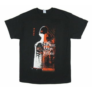 T-shirt  เสื้อยืด คอกลม พิมพ์ลาย Three Days Grace Fifty Fifty สีดํา แฟชั่นยอดนิยม สําหรับผู้ชายS-5XL