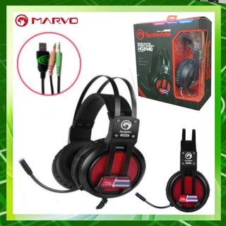 หูฟังเกมมิ่ง MARVO HEADPHONE รุ่น HG-8940 Jack 3.5 มีไฟ